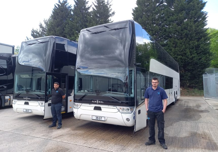Two Van Hool TDX27 Astromega coaches join Grange Travel