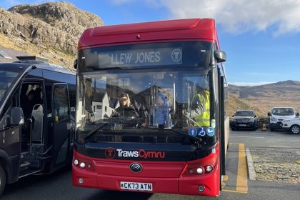 Llew Jones stars in National Grid advert with battery-electric buses