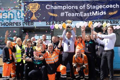 Stagecoach East Midlands and Grimsby depot top ranked by group
