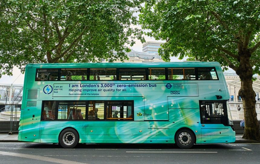 Transport for London reaches 3,000 zero-emission bus milestone