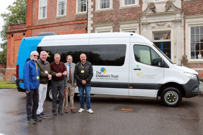 EVM hands over accessible minibus to The Children's Trust charity