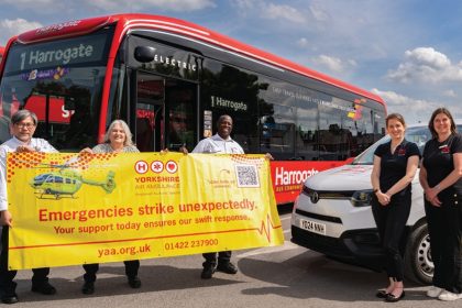 Transdev Blazefield works to support two air ambulance charities