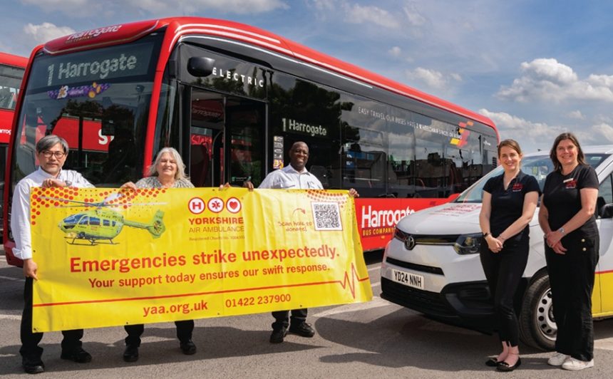 Transdev Blazefield works to support two air ambulance charities