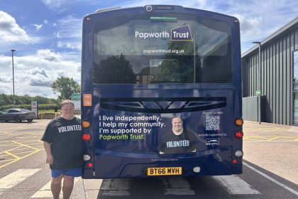 Whippet donates bus rear advertising space to Papworth Trust
