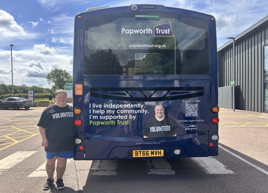 Whippet donates bus rear advertising space to Papworth Trust