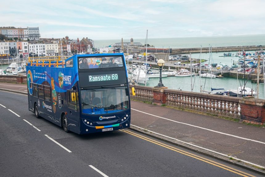 Stagecoach South East marks 10 years of Thanet open-top bus